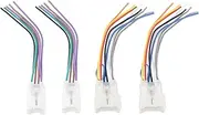 OTOTEC 2 Sets of Car Radio Wiring Harness 10-pin Plug Harness 6-pin Plug Harness Compatible with Toyota 87-Up Power 4 Speaker Compatible with Scion