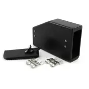 1*Motorcycle Tool Box Universal Left Side Rear Seat ABS Plastic Decorative Black