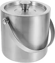 Stainless Steel Insulated Ice Bucket Multi Functional Wine Container for Bars Ktv and Parties Capacity for Ice Beer and Drinks Storage