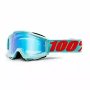 100% Adults Accuri MX Goggles - Maneuver/ Blue Mirror Lens