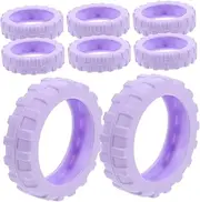 GLSTOY 8pcs Luggage Wheel Covers Set Suitcase Wheel Socks Non-Slip Silicone Protectors for Suitcase Noise Dampening Travel Accessories