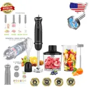 Ergonomic Handheld Immersion Blender - 5-in-1 Set for Quick Meal Prep & Blending