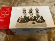 Studio Nova Spunky Santa Set of 3 Wine or Bottle Stoppers