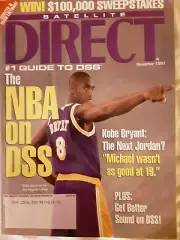 Satellite Direct magazine Nov 1997 Kobe Bryant, Denis Leary, Kate Hepburn - rare