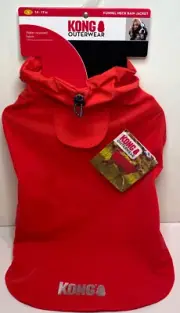 KONG OuterWear Athletic Funnel Neck Rain Jacket (water resistant) Dog size Small