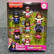 Fisher-Price Little People Barbie You Can Be Anything 7 Figure Pack, BRAND NEW!