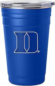 Logo Brands NCAA Duke Blue Devils 22 oz Stainless Steel Tailgate Cup -Double Wall Vacuum-Sealed Durable for Hot & Cold Drinks, Perfect for Gameday & Tailgating