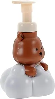 NIYANGLE Foam Dispenser Bottle Cute Cloud Bear Design Refillable Pump for Foaming Shampoo Hand Soap Portable Travel Bathroom Soap Dispenser for Facial Cleansing