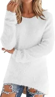 [Generic] Women's Fashionable Long Sleeve Pullovers Loose Fluffy Jumper Sweater