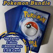Pokemon Card TCG Bundle Guaranteed Holo, Reverse, and GX card +40 assorted cards