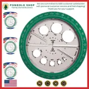 Portable 6-Inch Angle and Circle Maker with Vibrant Templates - Assorted Colors