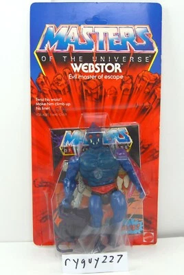 MOTU, Webstor, Clear, Masters of the Universe, MOC, carded, figure, sealed, MOSC
