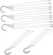 COOPHYA Hanging Flower Basket Hooks 5pcs Plastic Planter Hooks for Garden Balcony Window Table Desk Suitable for Outdoor