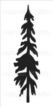 Christmas/Pine Tree #3 STENCIL 7 sizes 10"-22" for Signs Wood Canvas Pillows