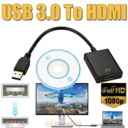 HD 1080P USB 3.0 to HDMI Video Cable Adapter For Laptop PC HDTV LCD TV Converter