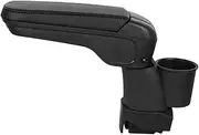 Armrest Adjustable For Car Center Console Arm Rest Storage Box Leather Elbow Support Accessories Interiors Compatible For MINI COOPER(R60R61 No USB)