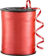 jefyghe Red Curling Ribbon 3/16" Wide × 500 Yards Ribbon for Gift Wrapping Balloon String Birthday Party Decoration Ribbons for Festive Crafts Wedding Decoration