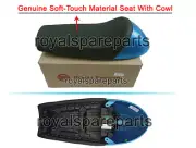 Royal Enfield Interceptor & GT 650 Soft Touring Single Seat With Blue Cowl Rider