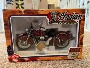 GUITOY Indian Chief 1/10 Scale Red Motorcycle UNUSED in BOX