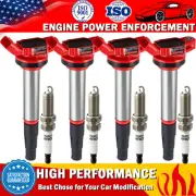 4X Ignition Coils + 4X Spark Plugs For 2009-2019 Toyota Corolla Lexus 1.8L UF596 (for: Toyota)