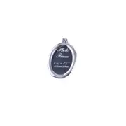 8 PCS Mini Photo Frame Couple Metal Keychains Key Rings Oval Shape