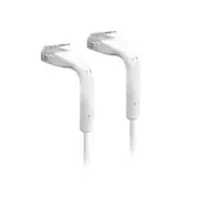 UniFi Patch Cable 10cm White, Both End Bendable to 90 Degree, RJ45 Ethernet Cable, Cat6, Ultra-Thin 3mm Diameter U-Cable-Patch-RJ45