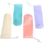 minkissy 8pc Set Foaming Soap Mesh Bag Thick for Face Handmade Soap Hanging Storage Exfoliating Pouch Travel-friendly