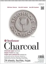 Strathmore 560-2 500 Series Charcoal Pad 12"x18" 24 Sheets
