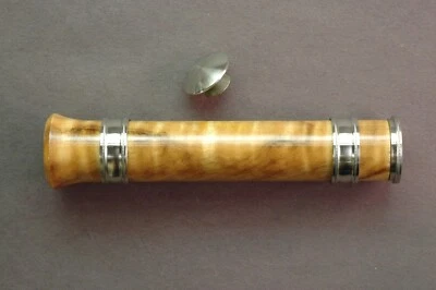 FLY ROD REEL SEAT Spalted Curly Maple 11276 Double Slide Band (or Uplock)