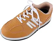 [JiuQing] Men's Bowling Shoes Low Top Lace Up Casual Bowling Training Shoes