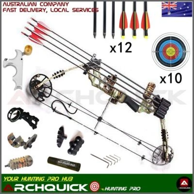 Archery 20-70LBS RIGHT HAND CAMO Compound Bow Magnesium Alloy Hunting Target