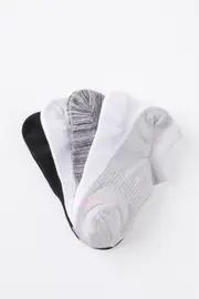 [Body] Body - Body Low Cut Sneaker Socks 5Pk - Grey scale OS GREY SCALE