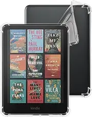 WALNEW Clear Case for 7” All-New Kindle Paperwhite 12th Generation 2024 and Kindle Paperwhite Signature Edition 2024, Ultra Slim Soft Transparent Back Cover