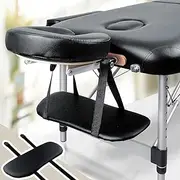 Kalolary Soft Sponge Hanging Arm Rest for Massage Table, Hanging Arm Rest Sling Board Hanging Arm Rest Shelf Armrest Support for Massage Table SPA Beauty Salon Bed(Black)