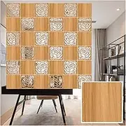 Hanging Room Divider, Waterproof Wood Plastic Partitions Panel Screen,Suspended Bedroom Dining Hotel Decoration Screen,2 Styles