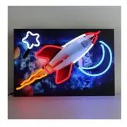 Neonetics 5JRRKT Junior Rocket Outer Space Neon Sign