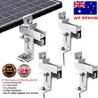 4 Set Solar Panel Rail Bracket Mounting Kit Aluminium with Fixing Mid/End Clamp