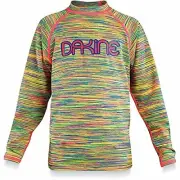 Dakine CLASSIC Girls Youth Long Sleeve Rash Guard 6 Spacedye NEW Sample