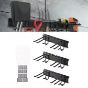 Wall Mount Tool Storage Rack Garden Tool Organizer for Ski Gears Broom Mop