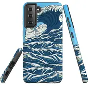 For Samsung Galaxy S22+ Plus Case, Armour Cover, Japanese Wave