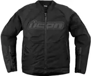 Icon Overlord3, textile jacket , color: Black/Grey , size: L