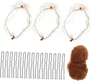 AUTSUPPL Quick-use Hairnets for Women Ballet Bun Nets Discreet Hair Bun Covers for