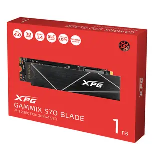 ADATA 威剛 XPG GAMMIX S70 BLADE SSD固態硬碟 PCIe4.0 Gen4 可相容 PS5