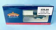 BACHMANN 'OO' 38-346A FNA NUCLEAR FLASK WAGON FLAT FLOOR 550021 BOXED !