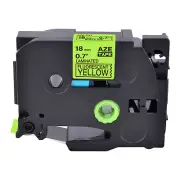 1PK Compatible with Brother P-Touch TZ-C41 Black on Fluo Yellow 0.7" Label Tape