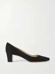 [Manolo Blahnik] Manolo Blahnik - Okkatopla 50 Suede Pumps - Black - IT40.5 IT 40.5 Black
