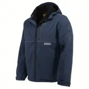 DEWALT Mens Standard Reflective Soft Shell Heated Jacket Kit Navy Small