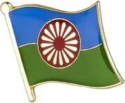 [Pinstant] Romani Flag of the Romani People Roma Gypsy Gypsies 0.76" Enamel Pin, 0.76 Inches, Enamel, enamel