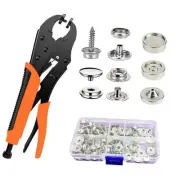 Snap Fasteners Tool,Adjustable Snap Setter Tool Includes 60 Sets Snap for Boat