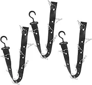 MUELODSIC 3pcs Hat Rack Organizer with Metal Clips Wall Mounted Over Door Baseball Cap Holder Vertical Storage for Hats and Wigs Space Saving Design for Closet and Scarf Display